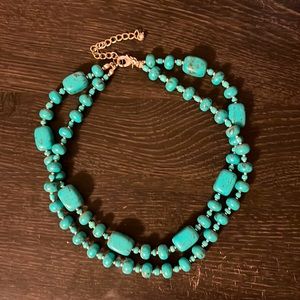Premier Designs faux turquoise necklace